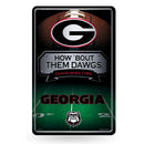 Georgia University 11x17 Large Embossed Metal Sign