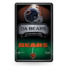 Bears 11X17 Large Embossed Metal Wall Sign