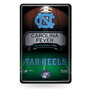 North Carolina Tar Heels Large Embossed Metal Sign