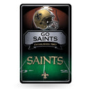 <p>Saints 11x17 Large Metal Sign </p>