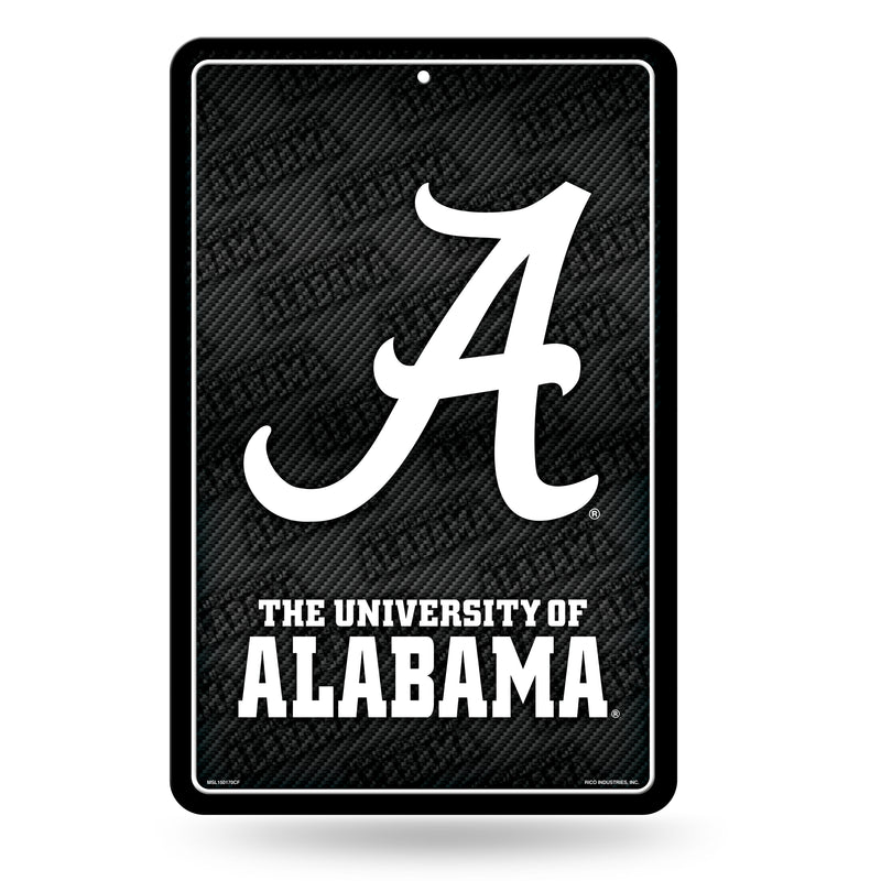 Alabama University - Carbon Fiber Design - Large Metal Sign