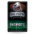 Patriots 11X17 Large Embossed Metal Wall Sign