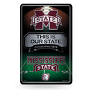 Mississippi State Bulldogs Large Embossed Metal Sign