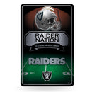 Raiders 11X17 Large Embossed Metal Wall Sign