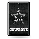 Dallas Cowboys Large Metal Sign - Carbon Fiber Design