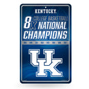 Kentucky Wildcats Large Metal Sign (11 X 17)