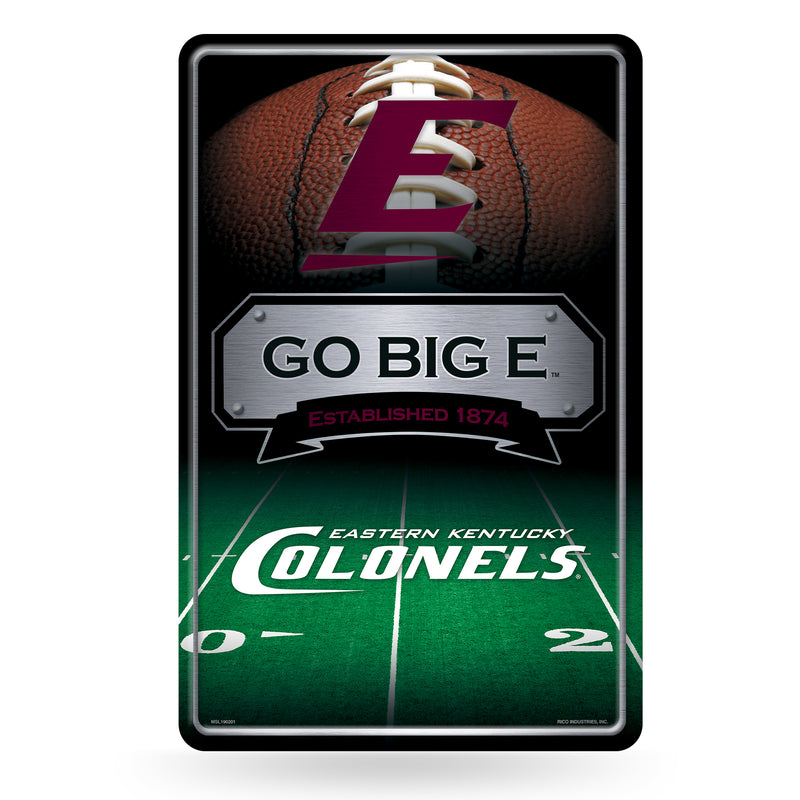 Eastern Kentucky Large Embossed Metal Wall Sign (11X17")