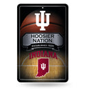 Indiana University 11X17 Large Embossed Metal Wall Sign