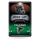 Atlanta Falcons Large Metal Sign (11 X 17)