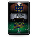 Notre Dame Large Metal Wall Sign (11X17")