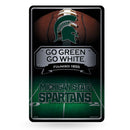 Michigan State 11X17 Large Embossed Metal Wall Sign
