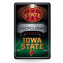 Iowa State University 11X17 Large Embossed Metal Wall Sign