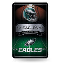 Eagles 11X17 Large Embossed Metal Wall Sign