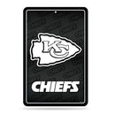 Kansas City Chiefs Large Metal Sign - Carbon Fiber Design