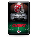 Chiefs 11X17 Large Embossed Metal Wall Sign