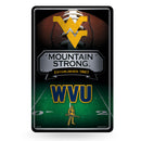 West Virginia University 11X17 Large Embossed Metal Sign