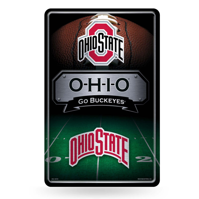 Ohio State Buckeyes Large Metal Sign (11 X 17)