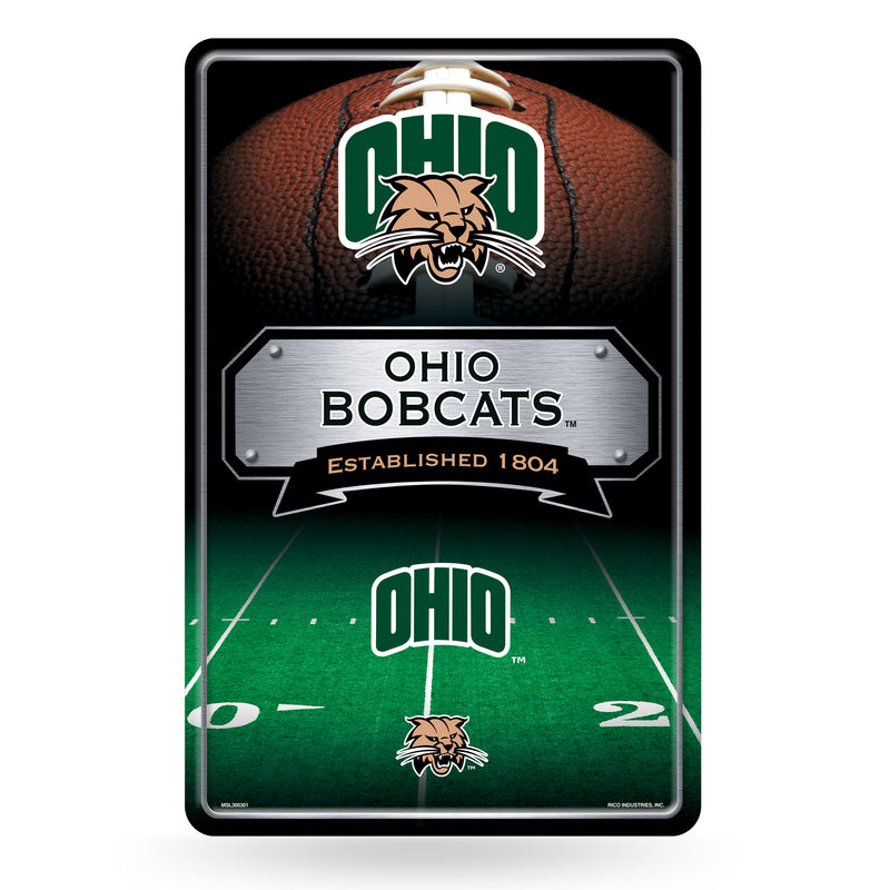Ohio University Embossed Large Metal Sign (11X17)