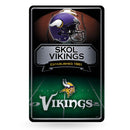 Vikings 11X17 Large Embossed Metal Wall Sign