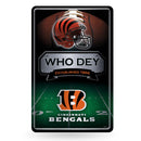 Bengals 11X17 Large Embossed Metal Wall Sign