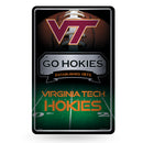 Virginia Tech Large Embossed Metal Wall Sign (11X17)