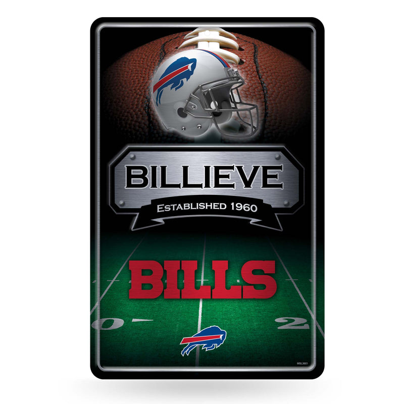 Bills 11X17 Large Embossed Metal Wall Sign