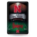 Nebraska University 11X17 Large Embossed Metal Wall Sign