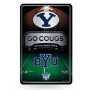 Byu 11X17 Large Embossed Metal Wall Sign