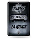 Los Angeles Kings Large Embossed Metal Wall Sign (11X17)