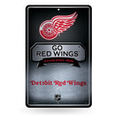 Red Wings 11X17 Large Embossed Metal Wall Sign