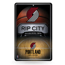Portland Trail Blazers Large Metal Sign (11 X 17)
