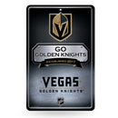 Golden Knights 11X17 Large Embossed Metal Wall Sign