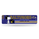 Baltimore Ravens Peanuts Game Day 4x15 Inch Metal Street Sign