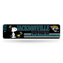 Jacksonville Jaguars Peanuts Game Day 4x15 Inch Metal Street Sign