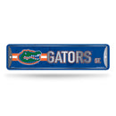 NCAA Florida Gators Metal Street Sign 4" x 15" Home Décor - Bedroom - Office - Man Cave By Rico Industries