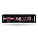 NCAA South Carolina Gamecocks Metal Street Sign 4" x 15" Home Décor - Bedroom - Office - Man Cave By Rico Industries