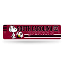 South Carolina Gamecocks Peanuts Game Day 4x15 Inch Metal Street Sign