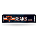 NFL Chicago Bears Metal Street Sign 4" x 15" Home Décor - Bedroom - Office - Man Cave By Rico Industries