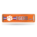 NCAA Clemson Tigers Metal Street Sign 4" x 15" Home Décor - Bedroom - Office - Man Cave By Rico Industries