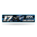 Chris Buescher No. 17 Metal Street Sign
