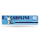 North Carolina Tar Heels Peanuts Game Day 4x15 Inch Metal Street Sign