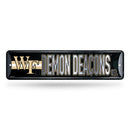 Wake Forest Demon Deacons Metal Street Sign (4x15")