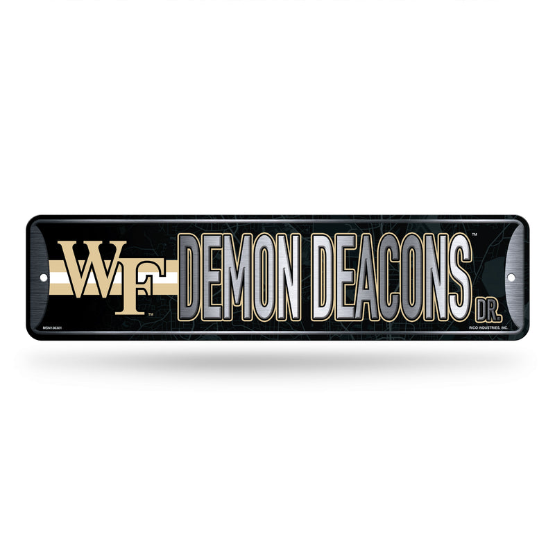 Wake Forest Demon Deacons Metal Street Sign (4x15")