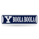 Yale Bulldogs Team Slogan Metal Street Sign (4X15")
