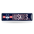 Connecticut Huskies - UCONN Metal Street Sign (4x15")