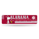 Alabama Crimson Tide Peanuts Game Day 4x15 Inch Metal Street Sign