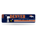 Denver Broncos Peanuts Game Day 4x15 Inch Metal Street Sign