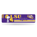 LSU Tigers Peanuts Game Day 4x15 Inch Metal Street Sign