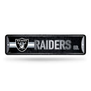 NFL Las Vegas Raiders Metal Street Sign 4" x 15" Home Décor - Bedroom - Office - Man Cave By Rico Industries