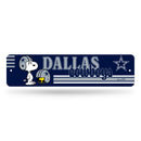 Dallas Cowboys Peanuts Game Day 4x15 Inch Metal Street Sign